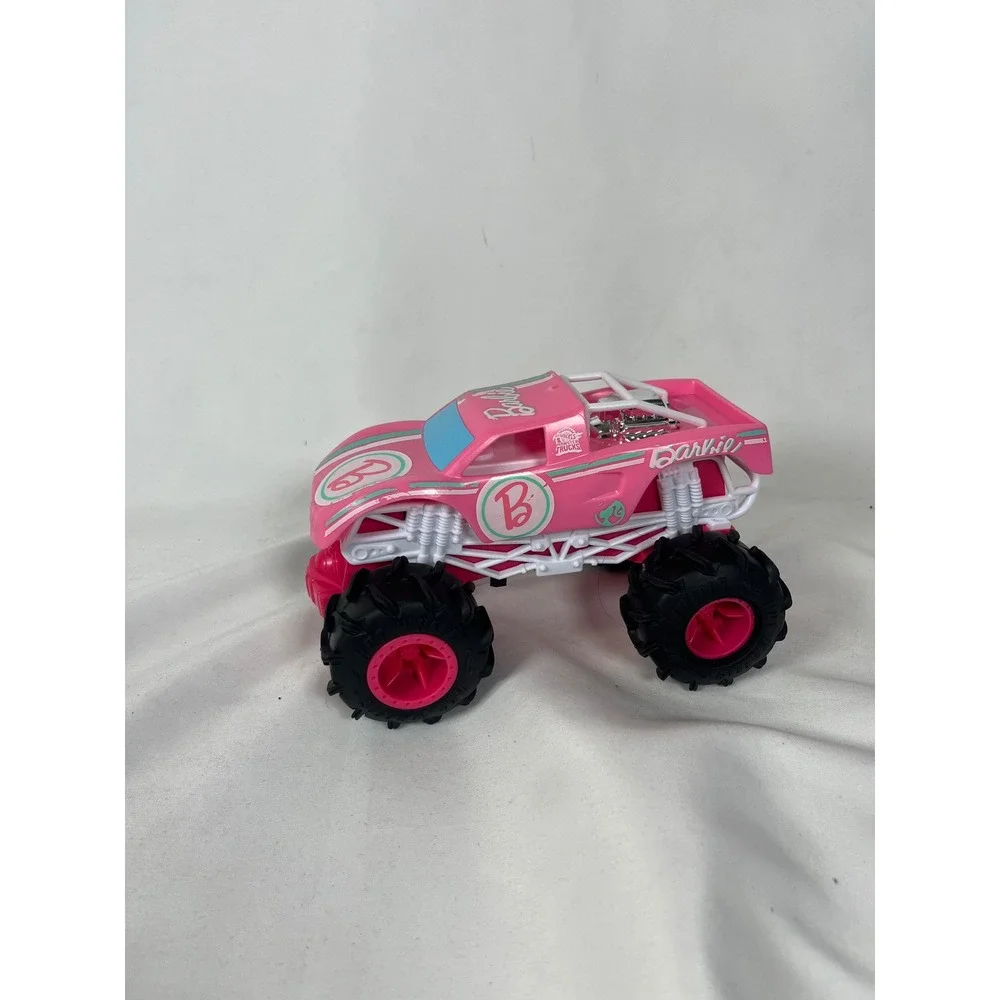 Hot Wheels Barbie Monster Truck RC Vehicle Pink White HNV02 HGV84R No‎ Remote